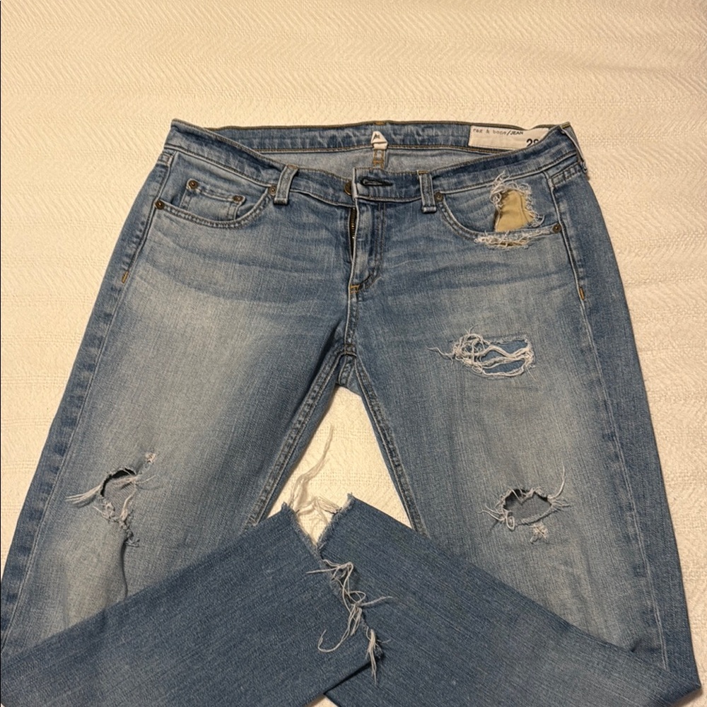 Distressed Blue Jeans rag & bone